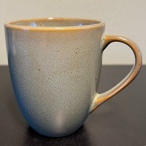 Ruff Hewn Pottery Swirl Celadon Stoneware Mug w/ Brown Highlights & Speckles